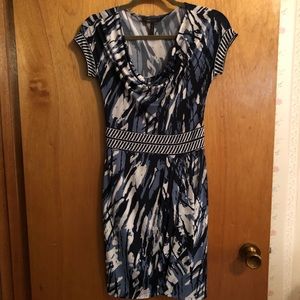 Black Blue & White BCBG Dress